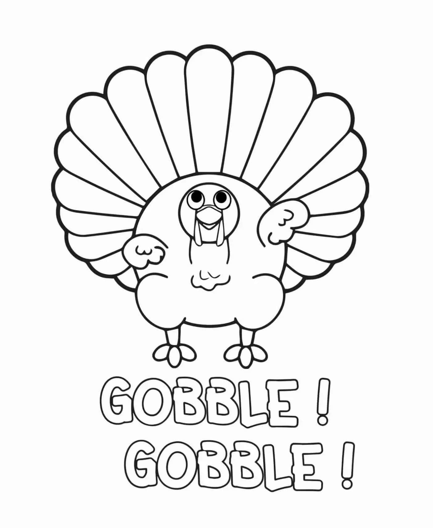 Turkey coloring pictures