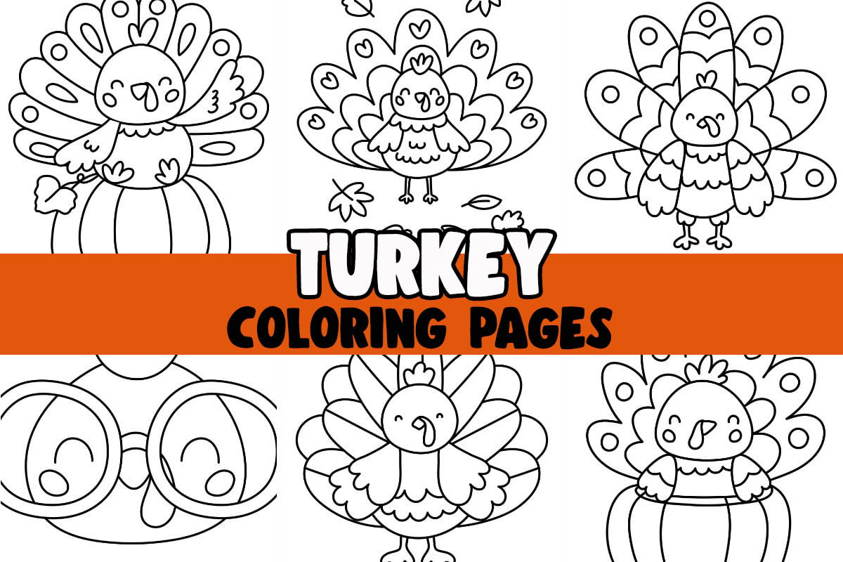 Turkey coloring pages free printables