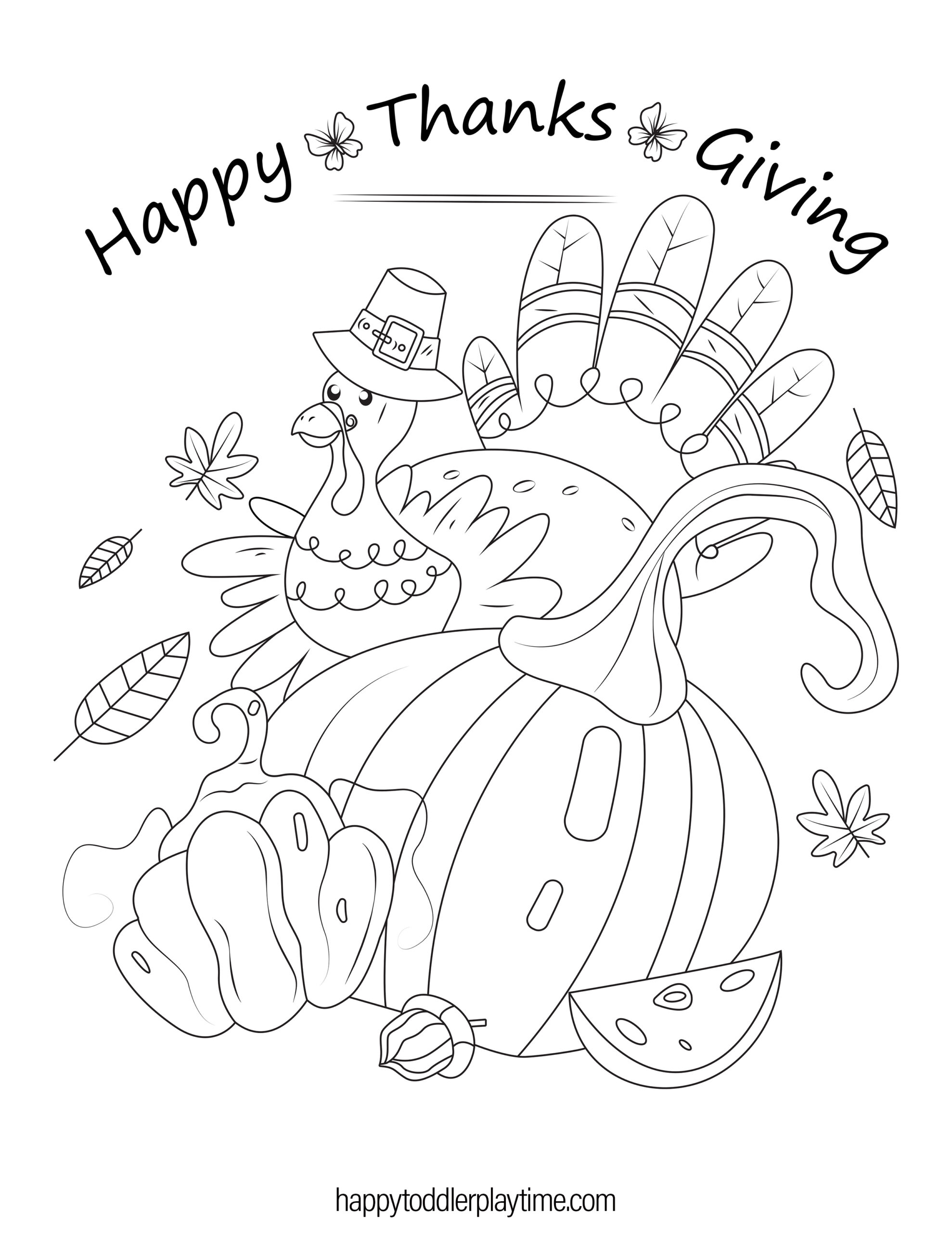 Free printable thanksgiving coloring pages for kids