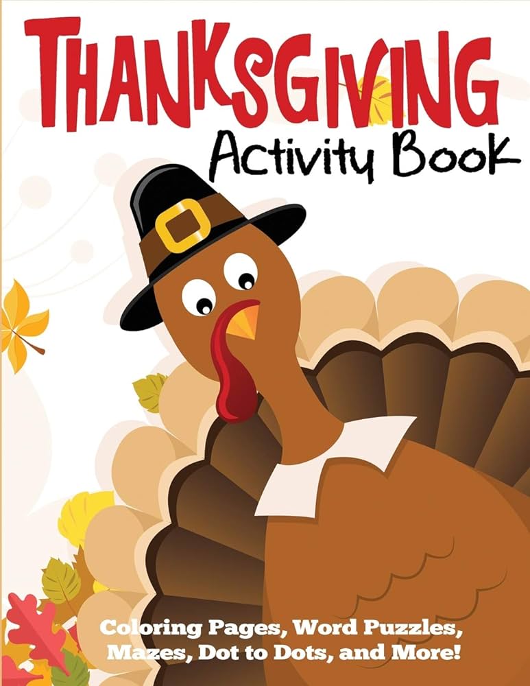 Thanksgiving activity book blue wave press books