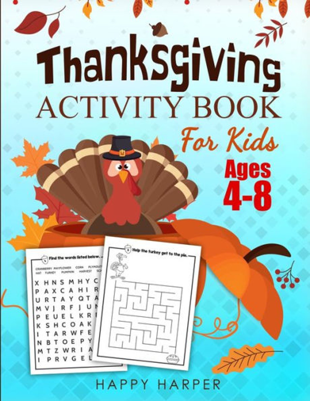 Thanksgiving activity book for kids ages