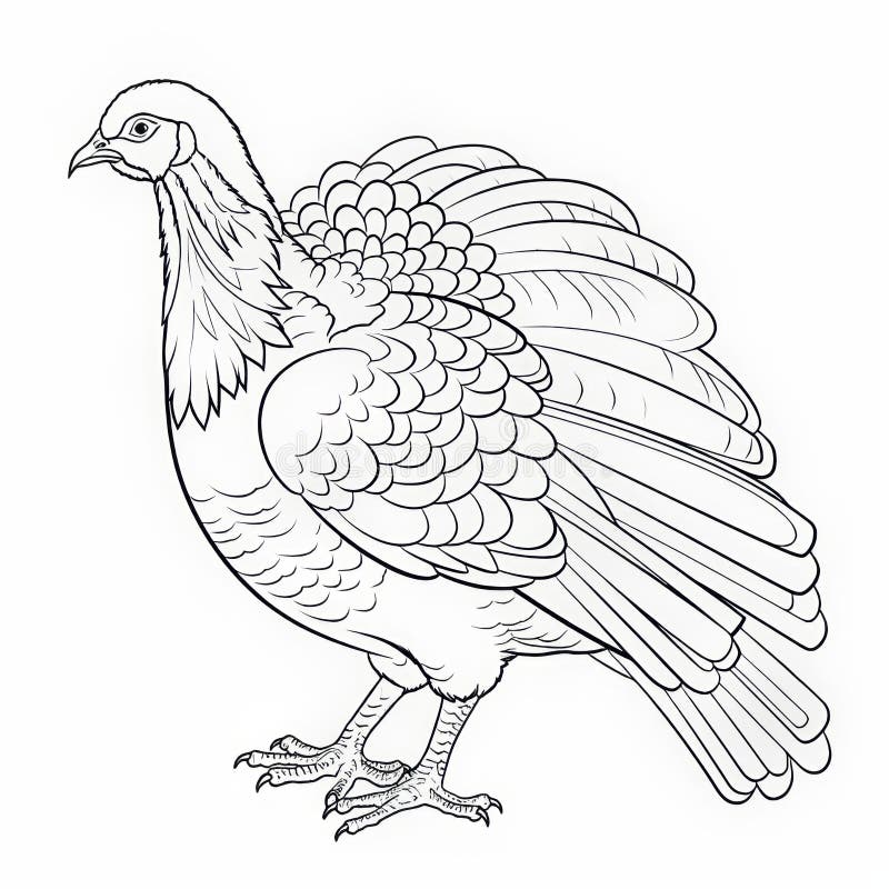 Turkey coloring sheet stock illustrations â turkey coloring sheet stock illustrations vectors clipart