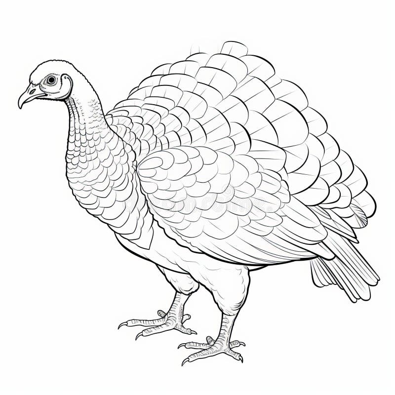 Turkey coloring page stock illustrations â turkey coloring page stock illustrations vectors clipart