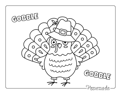 Free printable turkey coloring pages for kids