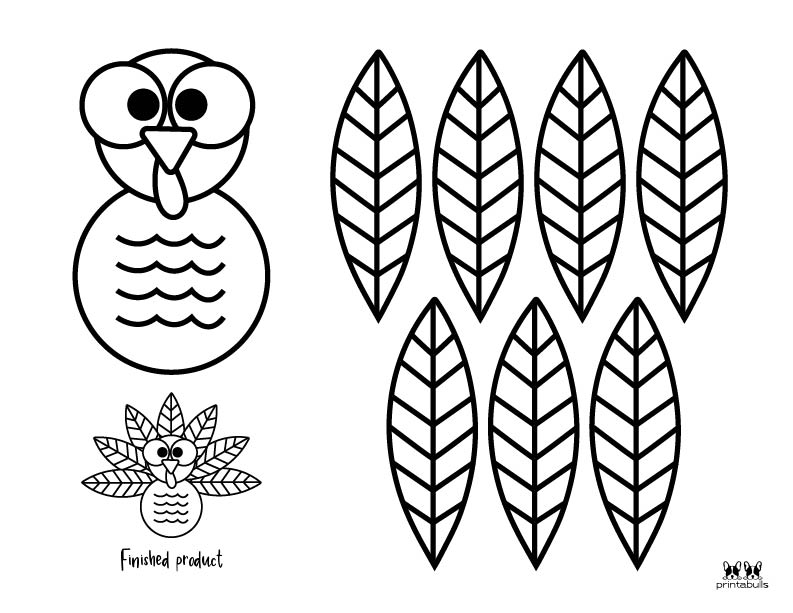 Free printable turkey templates