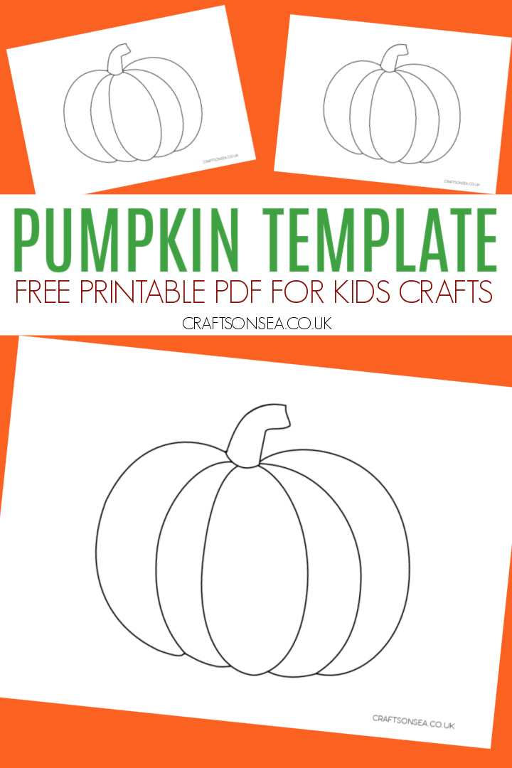 Pumpkin craft template free printable pdf