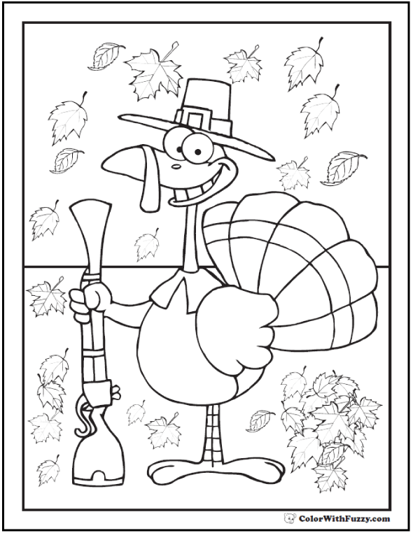 Thanksgiving coloring pages turkeys an autumn harvest fun