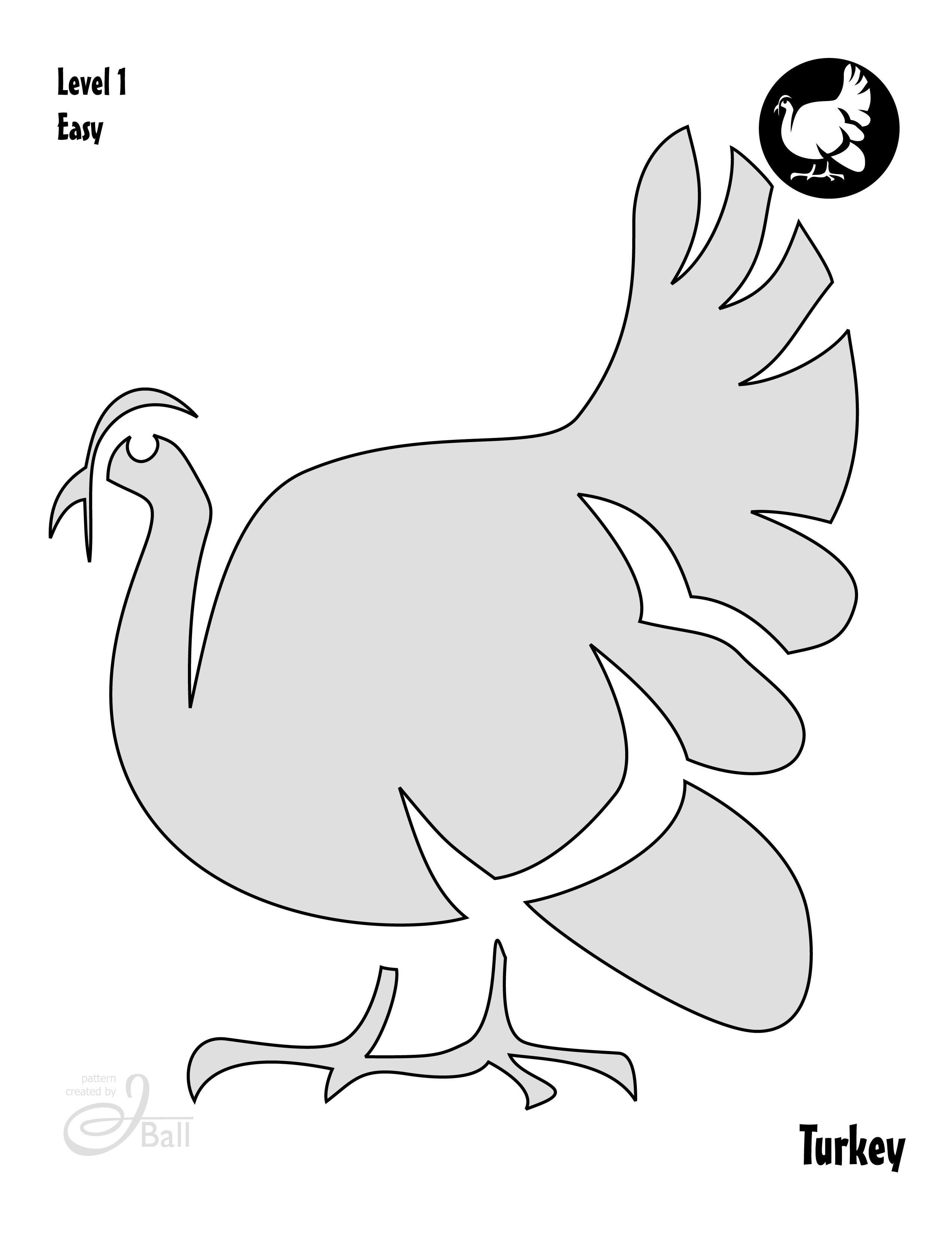 Thanksgiving turkey free pumpkin stencil