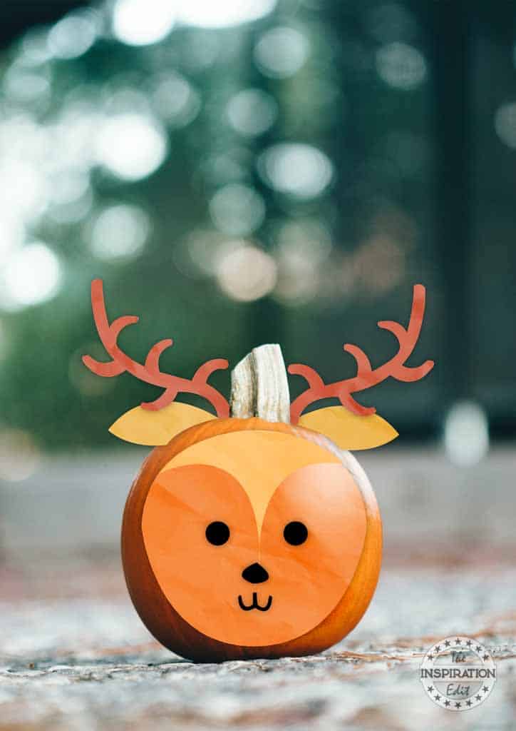 Easy pumpkin template printable for kids