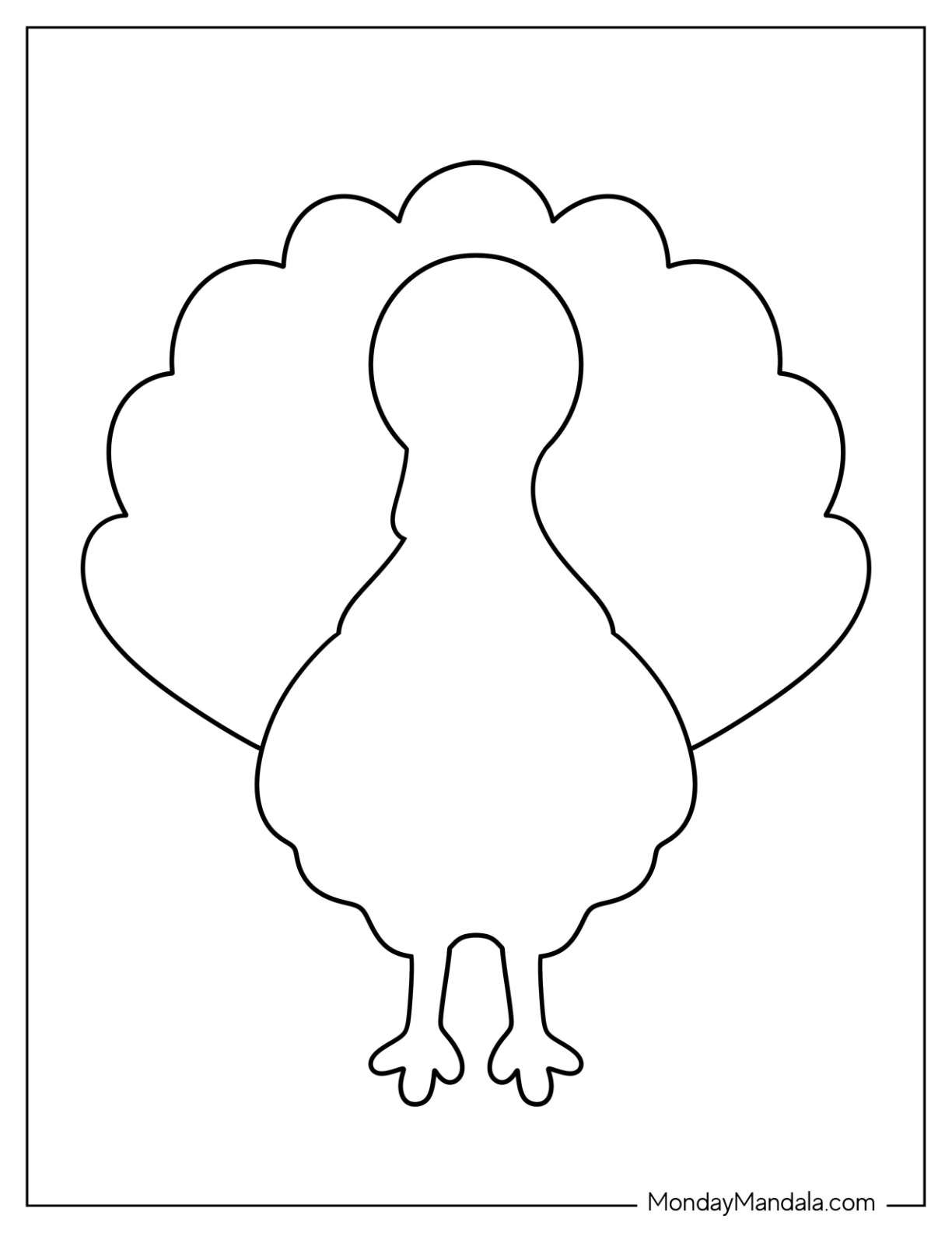 Turkey templates free pdf printables