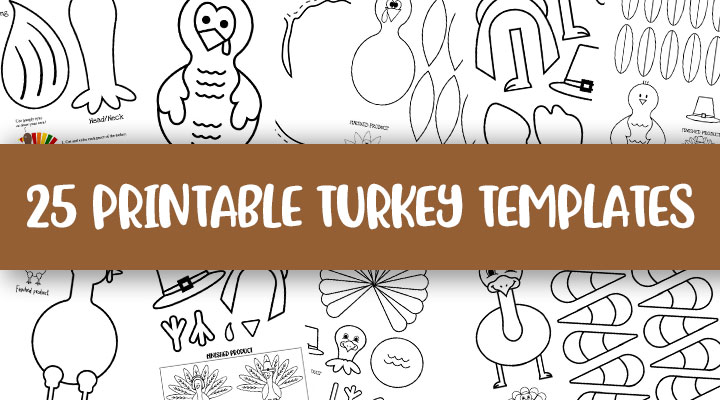 Free printable turkey templates
