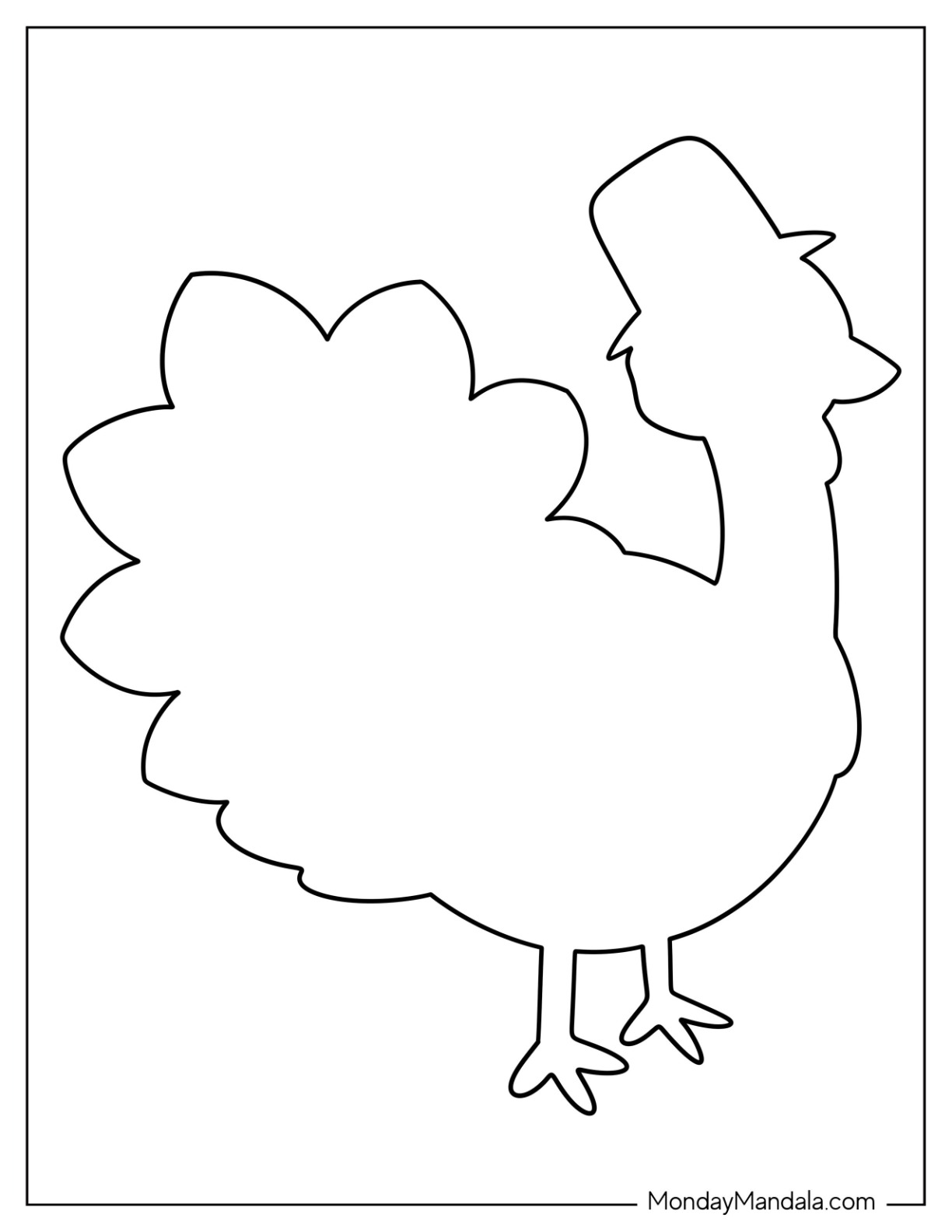 Turkey templates free pdf printables