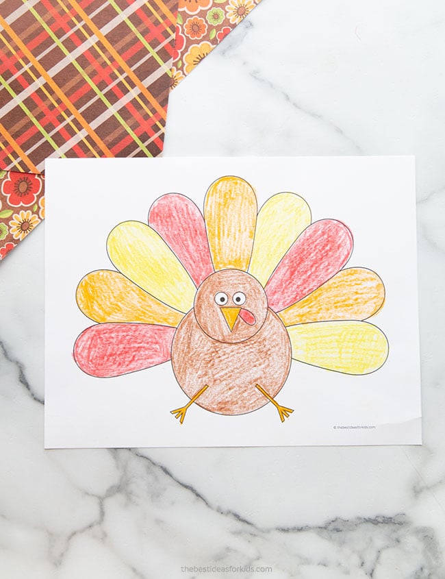 Turkey template free printables