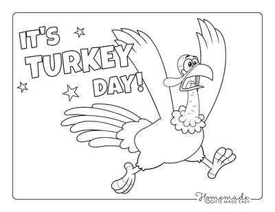 Free printable turkey coloring pages for kids