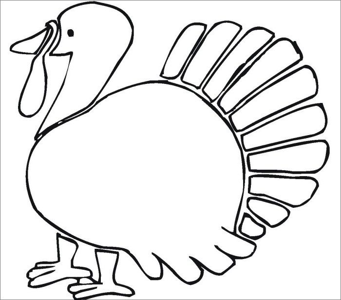 Blank turkey template