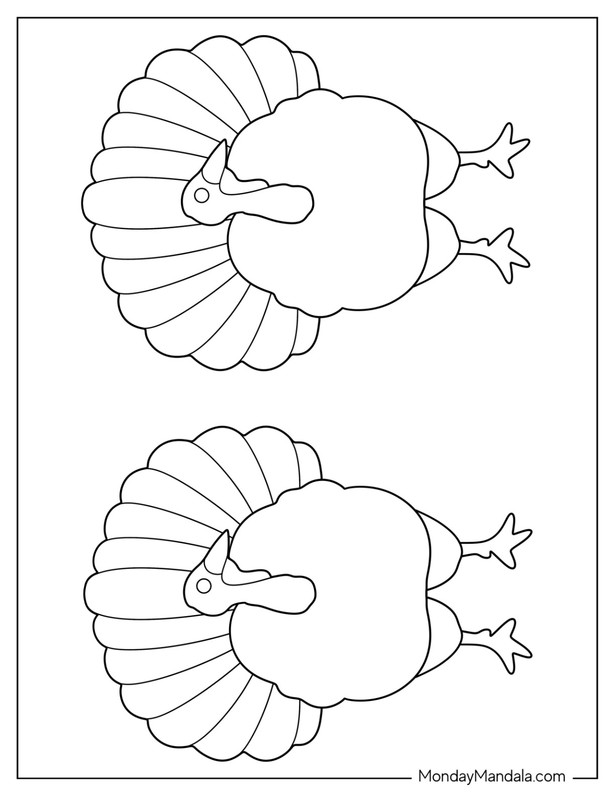 Turkey templates free pdf printables