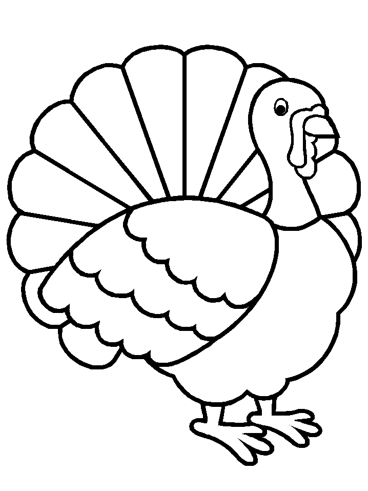 Free printable turkey coloring pages for kids