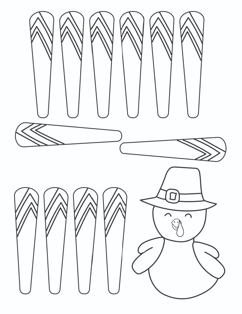 Free turkey printable templates