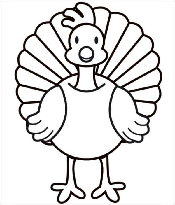 Blank turkey template