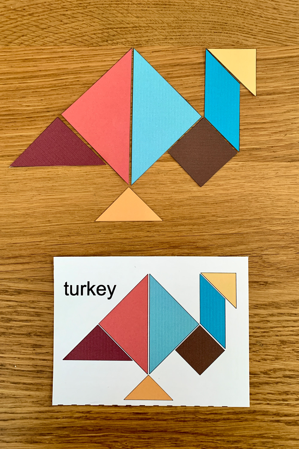 Printable thanksgiving tangrams