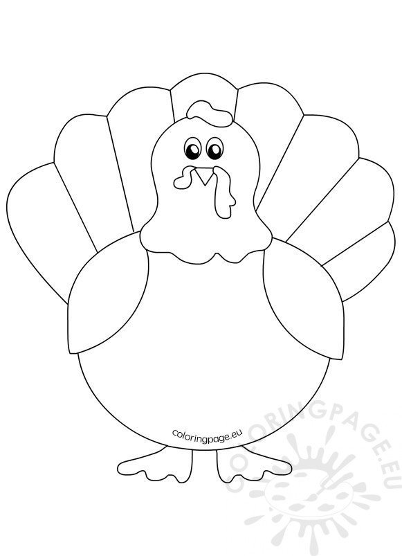 Printable turkey coloring pages for kids coloring page