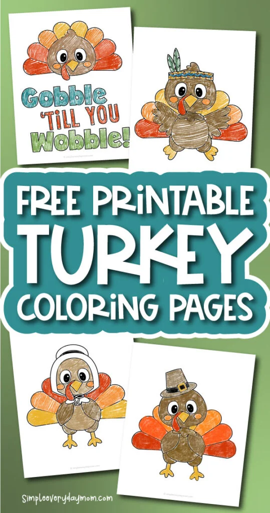 Turkey coloring pages for kids free printable