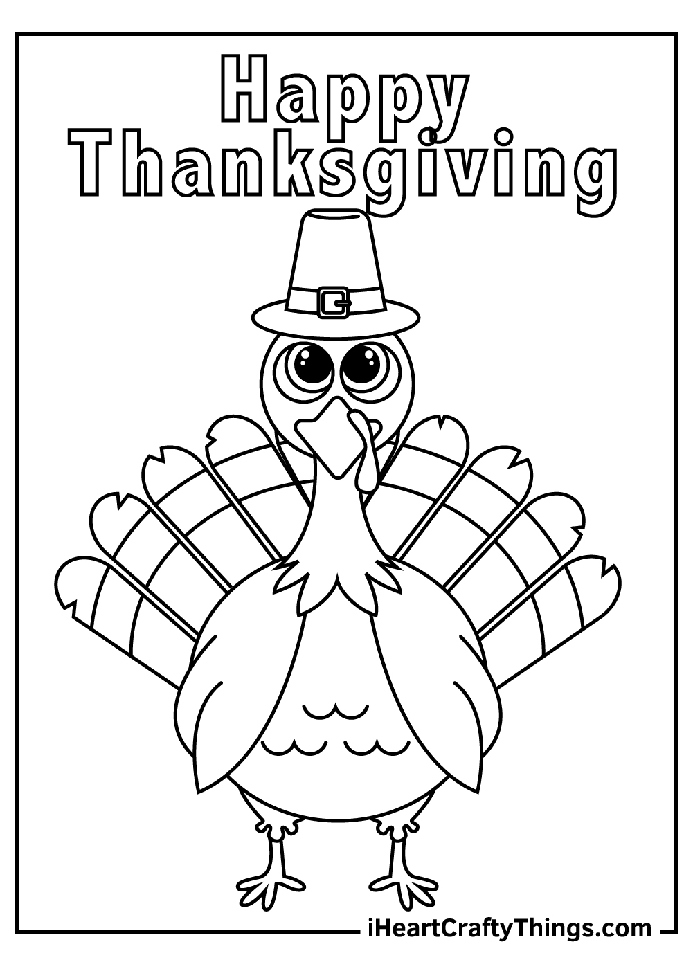 Thanksgiving turkey coloring pages free printables