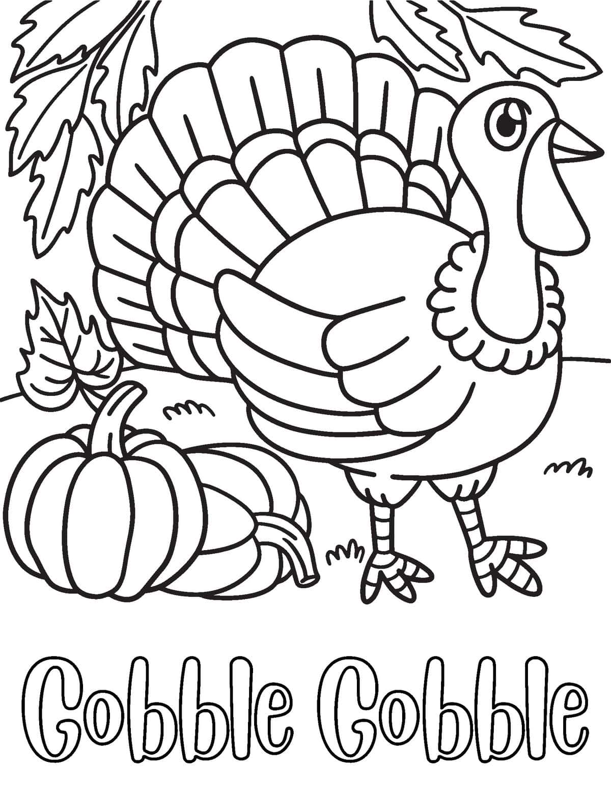 Free thanksgiving coloring pages for kids and adults