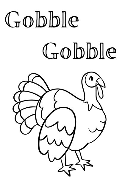 Thanksgiving turkey coloring pages