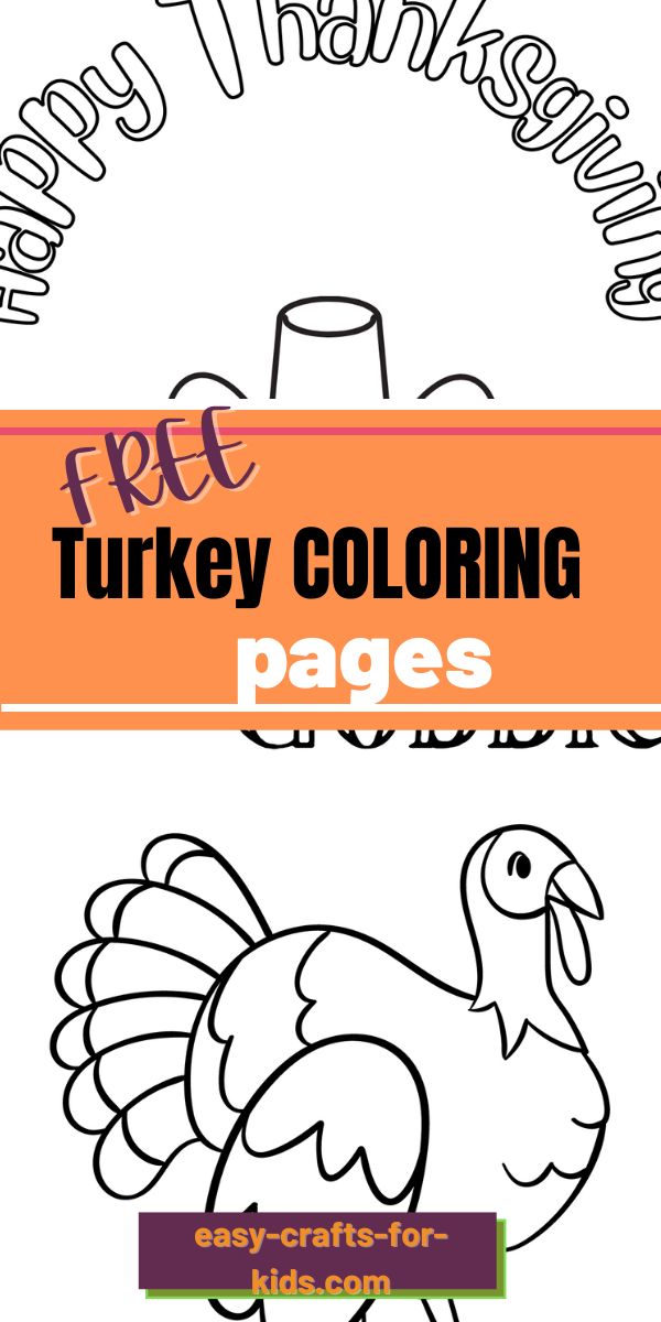 Thanksgiving turkey coloring pages