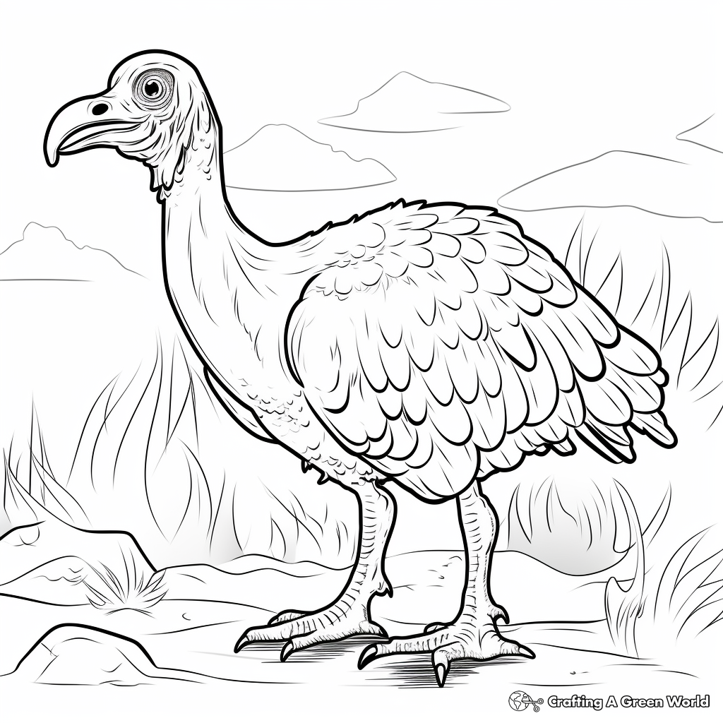 Vulture coloring pages