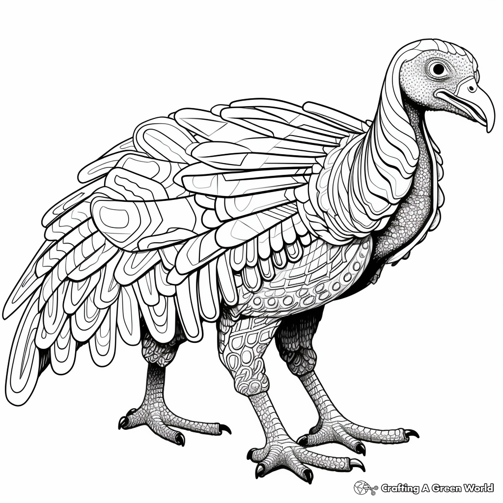 Vulture coloring pages