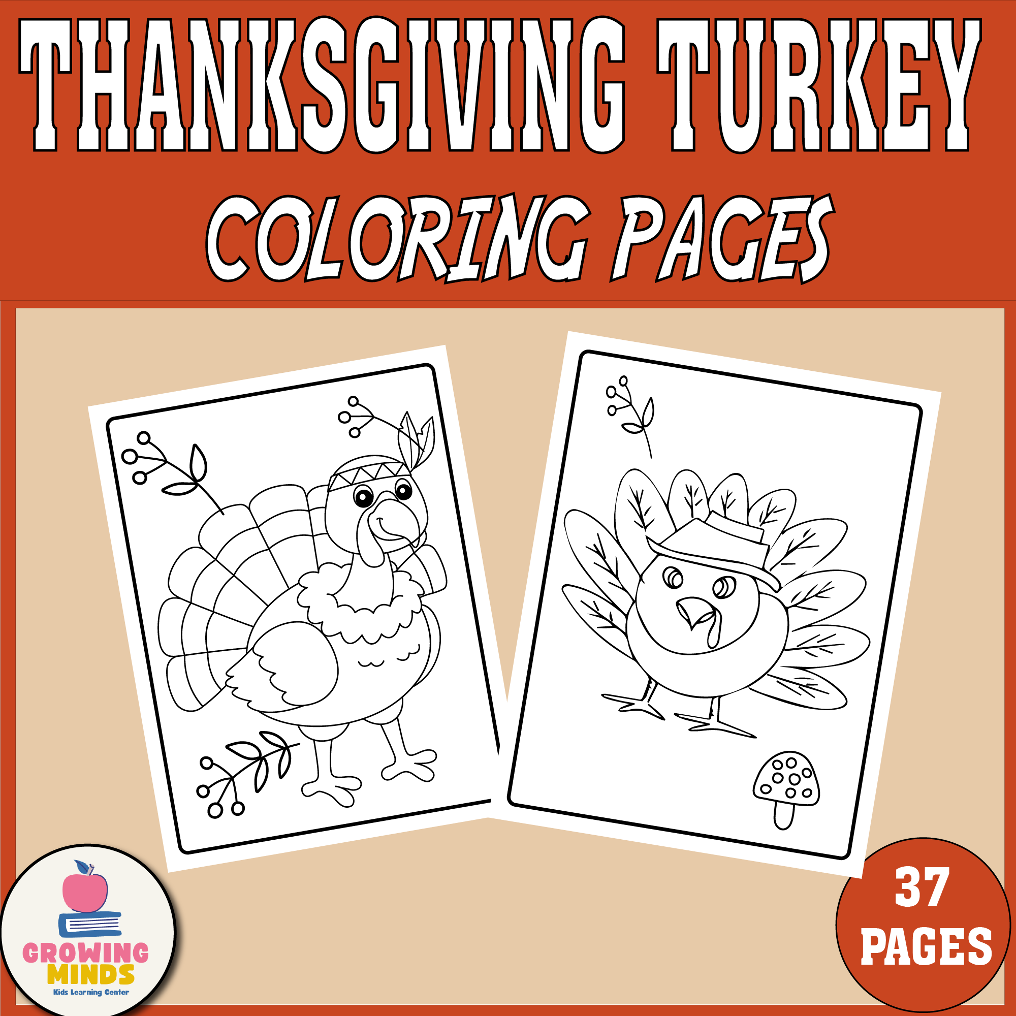 Thanksgiving turkey coloring pages writing notes