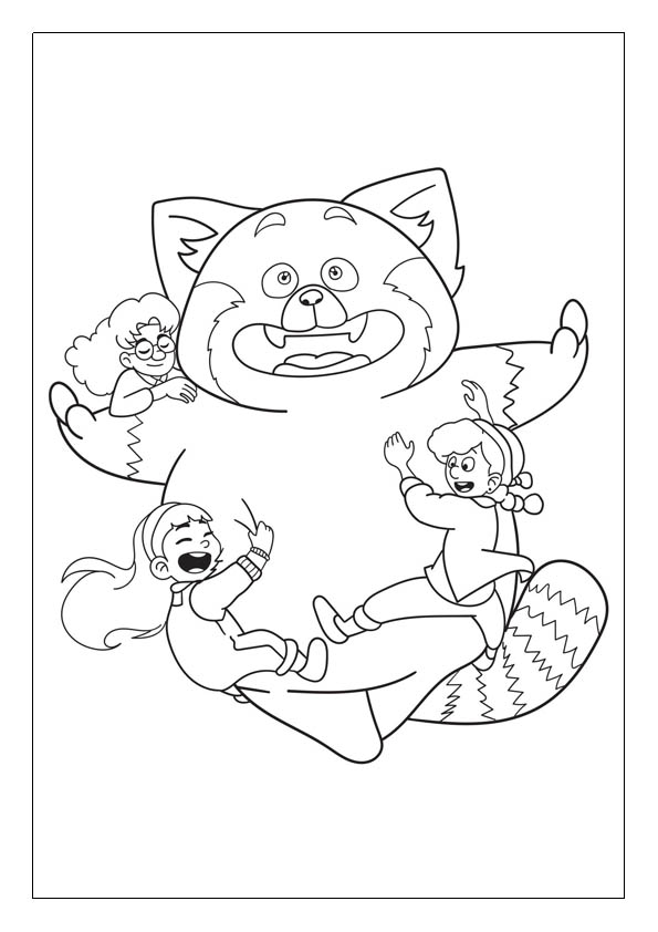 Turning red coloring pages free printable coloring sheets for kids