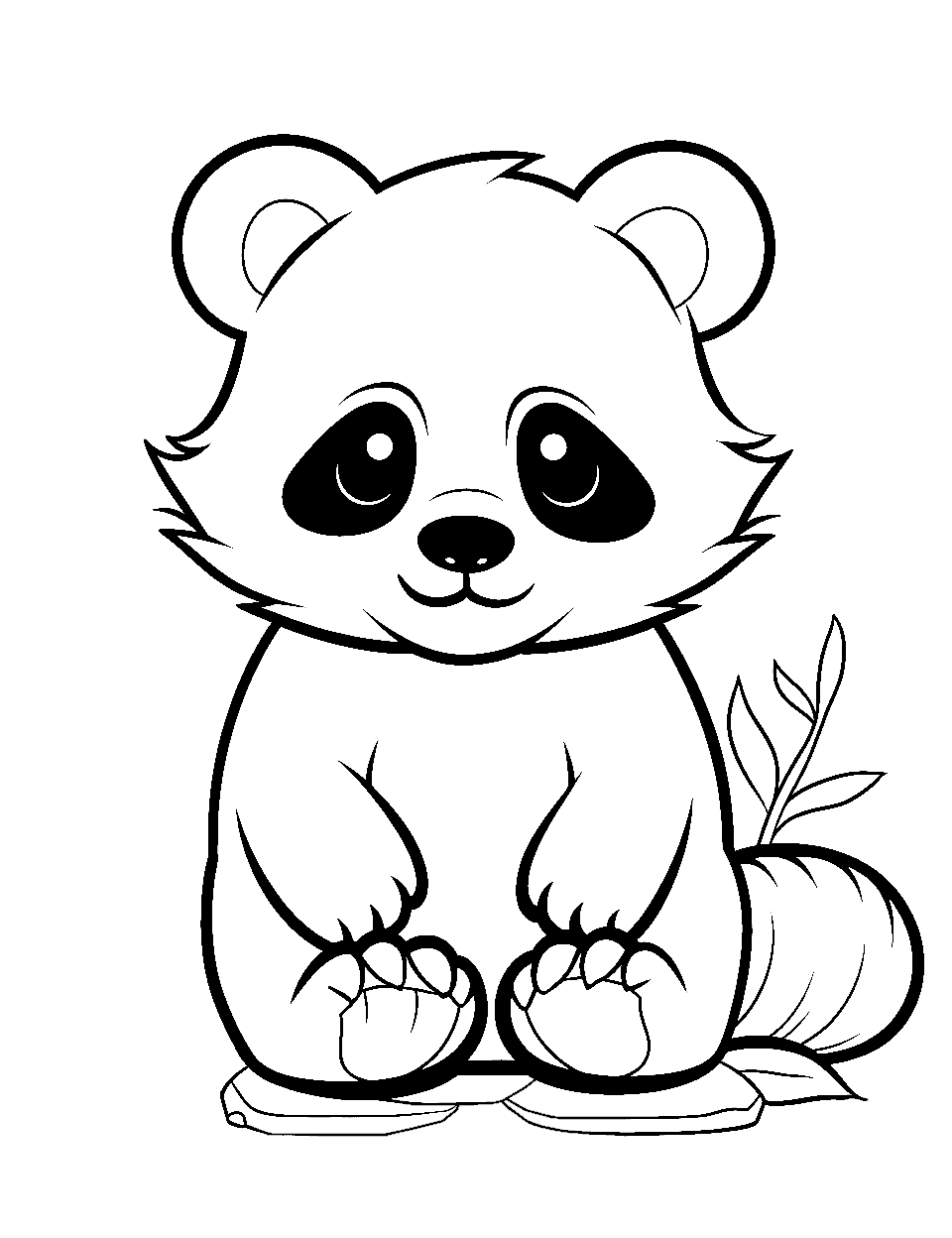 Panda coloring pages free printable sheets