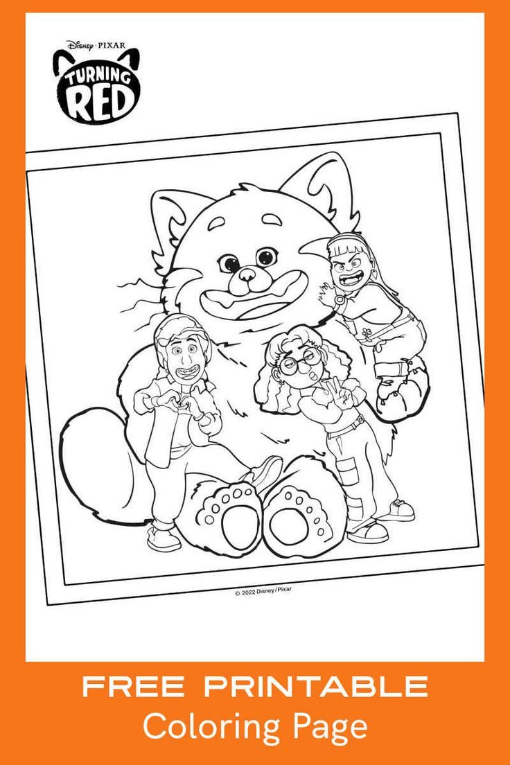 Free printable turning red panda coloring page panda coloring pages coloring pages free printable coloring pages