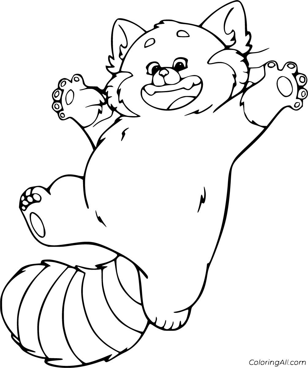 Turning red coloring pages