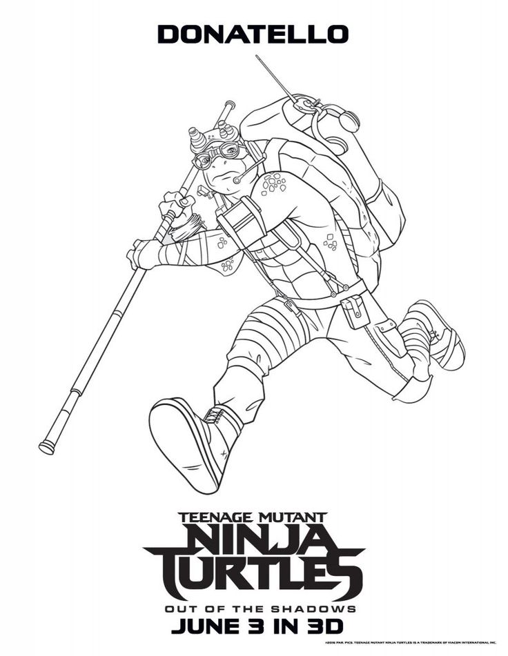 Teenage mutant ninja turtles coloring pages