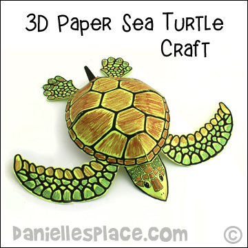 Turtle crafts and learning activities for kids