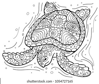 Adult coloring pages turtles images stock photos d objects vectors