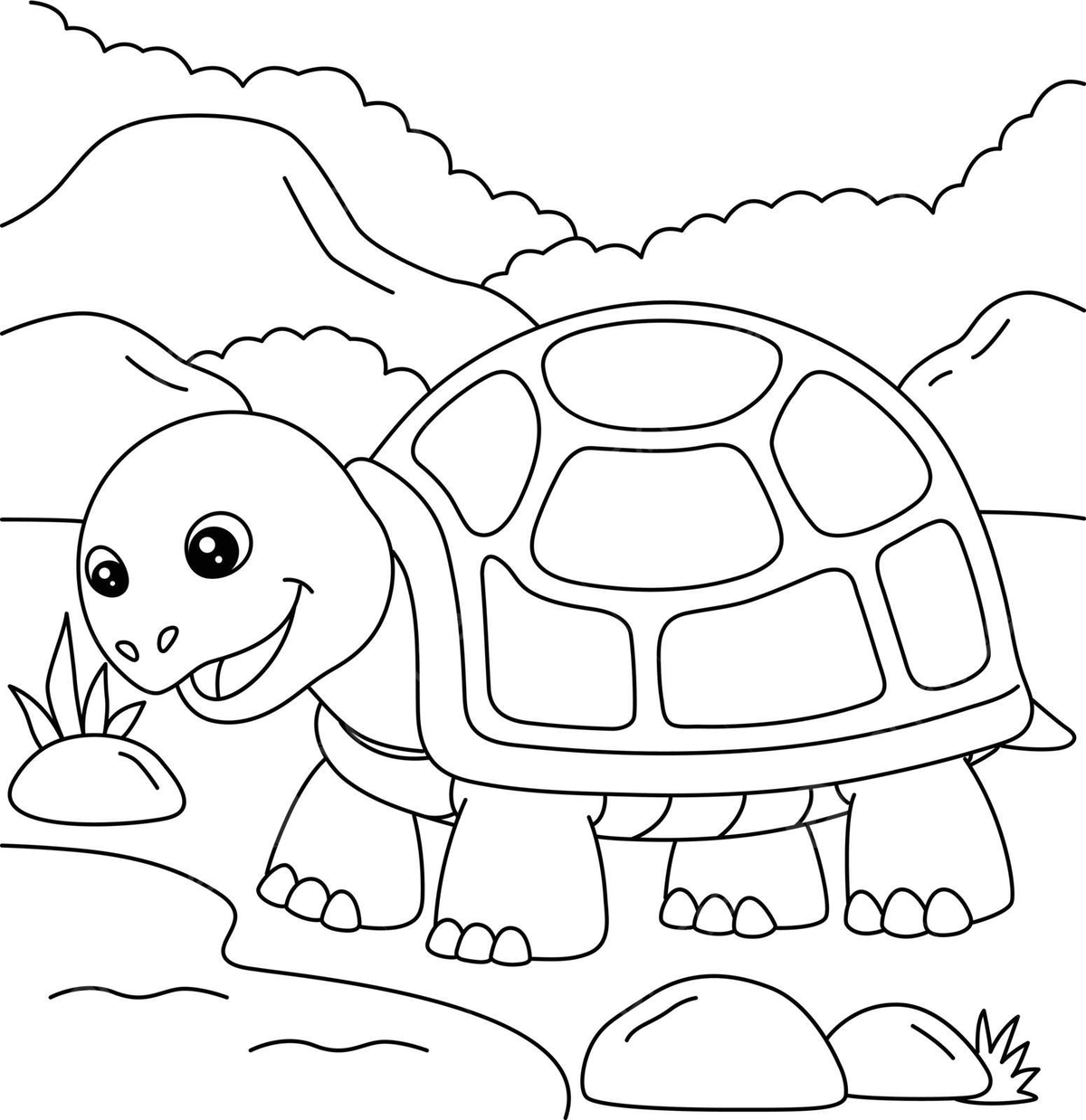 Turtle coloring page for kids art graphic color vector turtle drawing ring drawing kid drawing png and vector with transparent background for free download