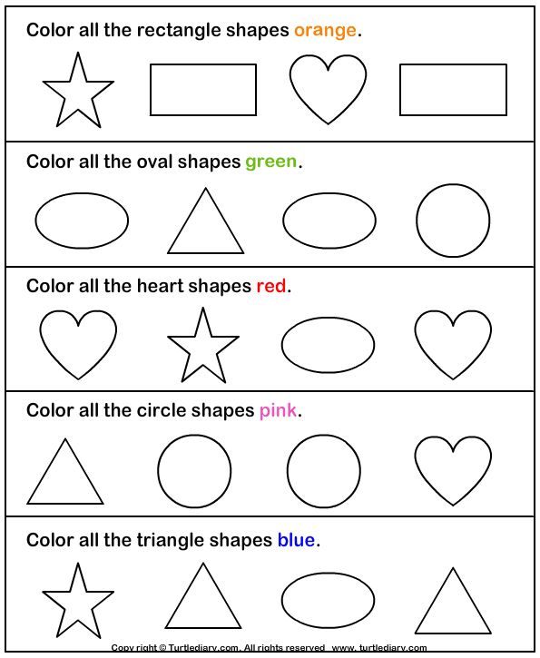 Identify shapes worksheet crafts and worksheets for preschooltoddler and kindergarten