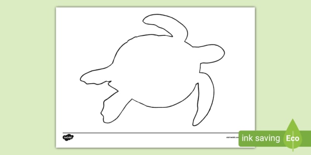 Turtle template ocean resources teacher made