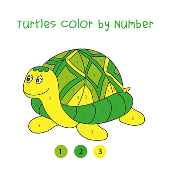 Turtle color by number tpt