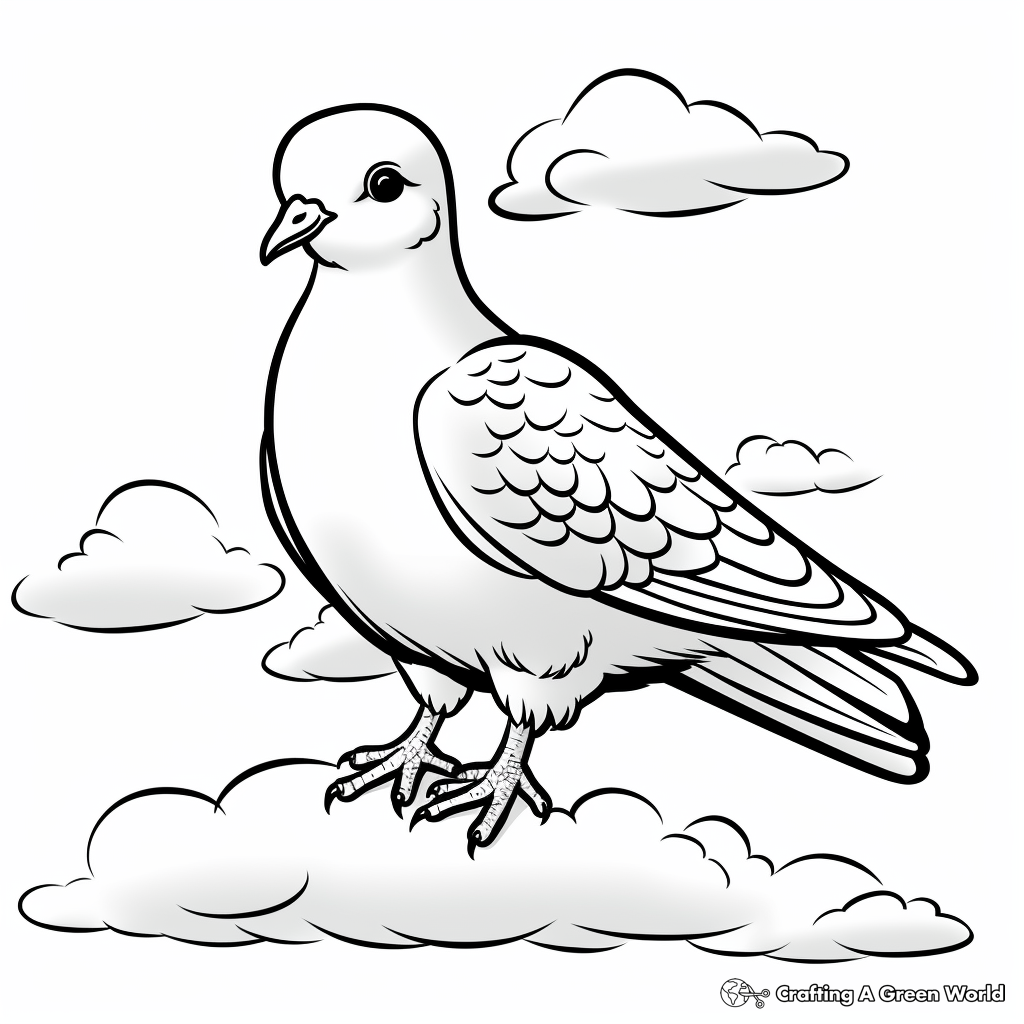 Dove coloring pages