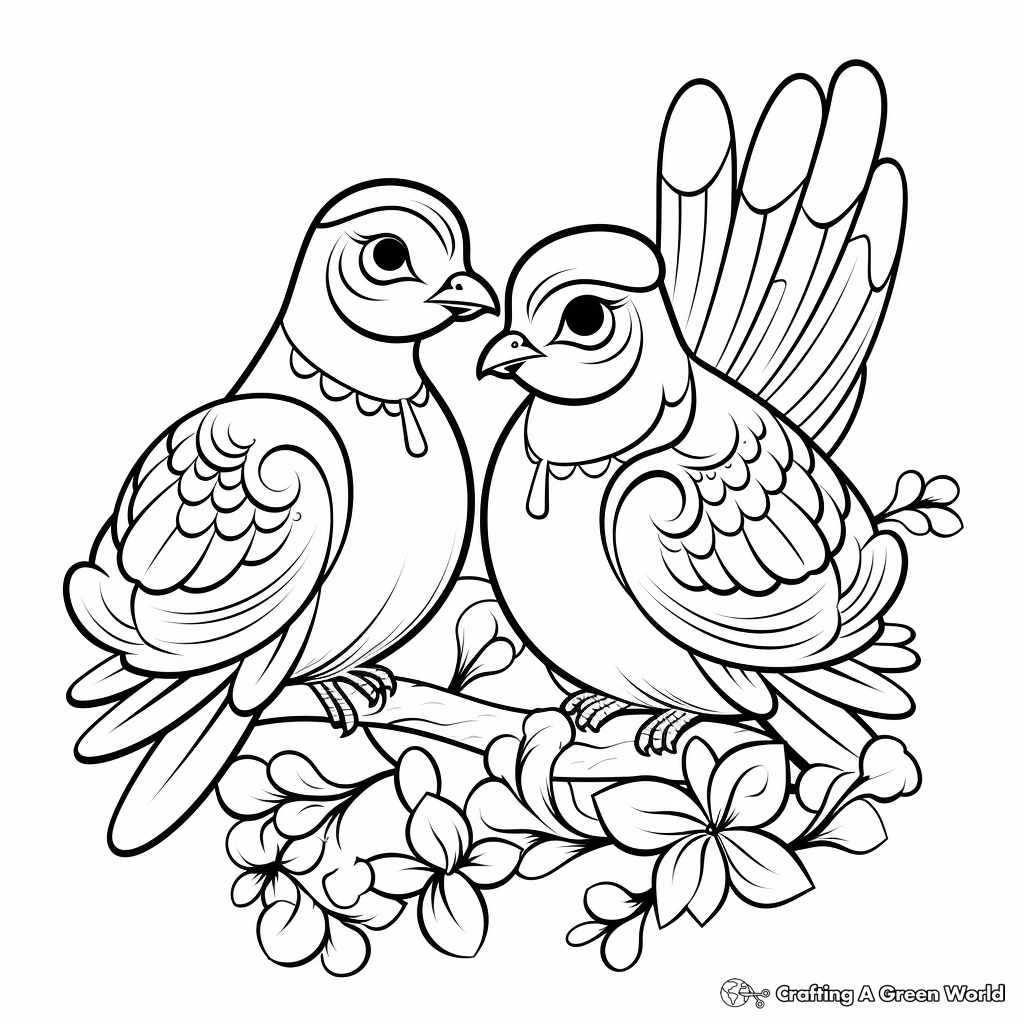 Dove coloring pages