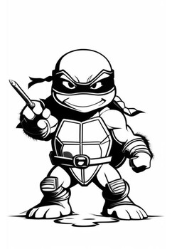 Turtle ninja coloring pages ninja turtle coloring sheet vol tpt