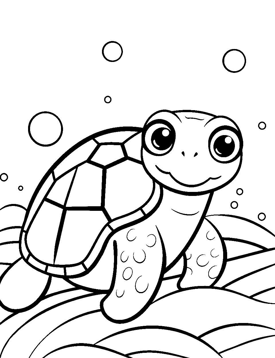 Turtle coloring pages free printable sheets