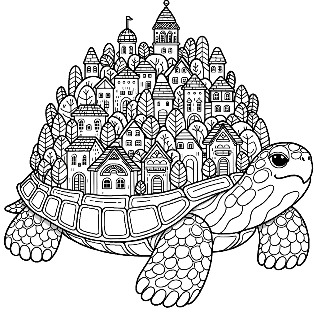 Turtle coloring pages for kids free and printable images