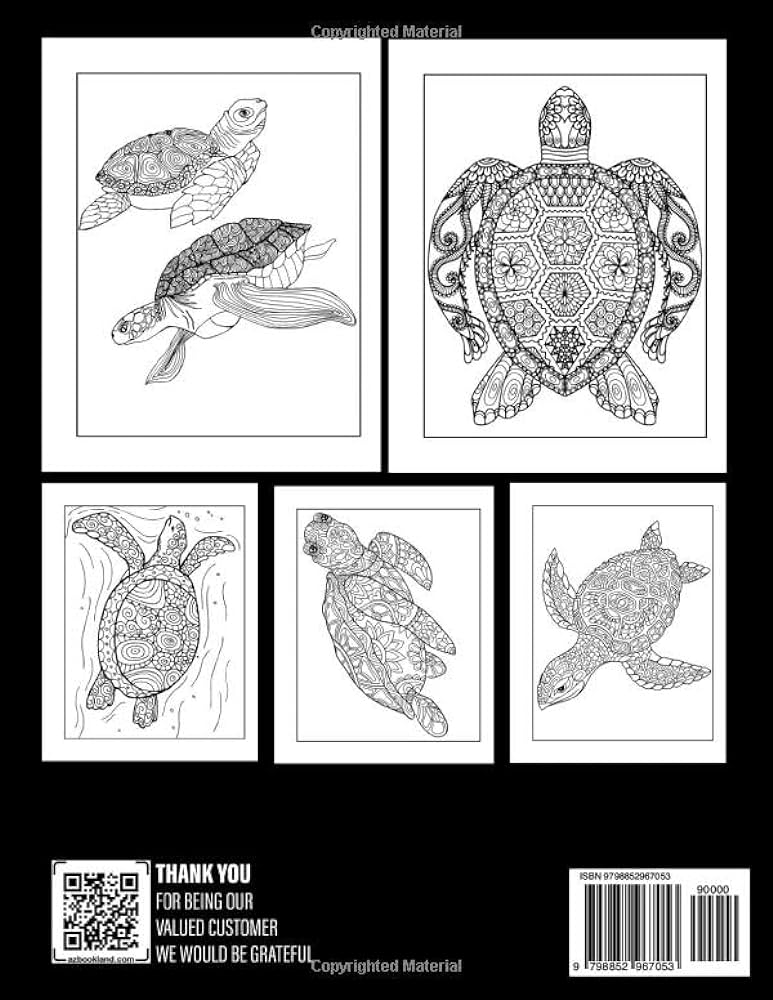 Mandala sea turtle coloring book zentangle designs coloring pages for teens adults to have fun and relax ideal gift for birthdays day petersen allen books